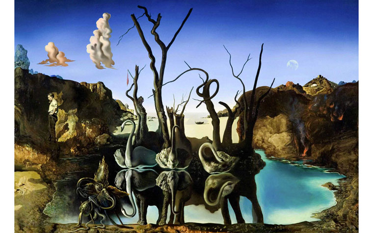 Salvador Dalí · “Cisnes que se reflejan como elefantes” 