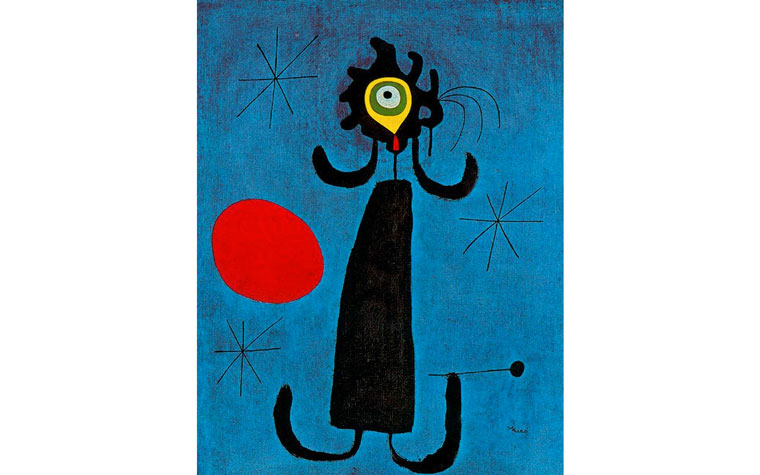 Joan Miró · “Mujer ante el Sol”  