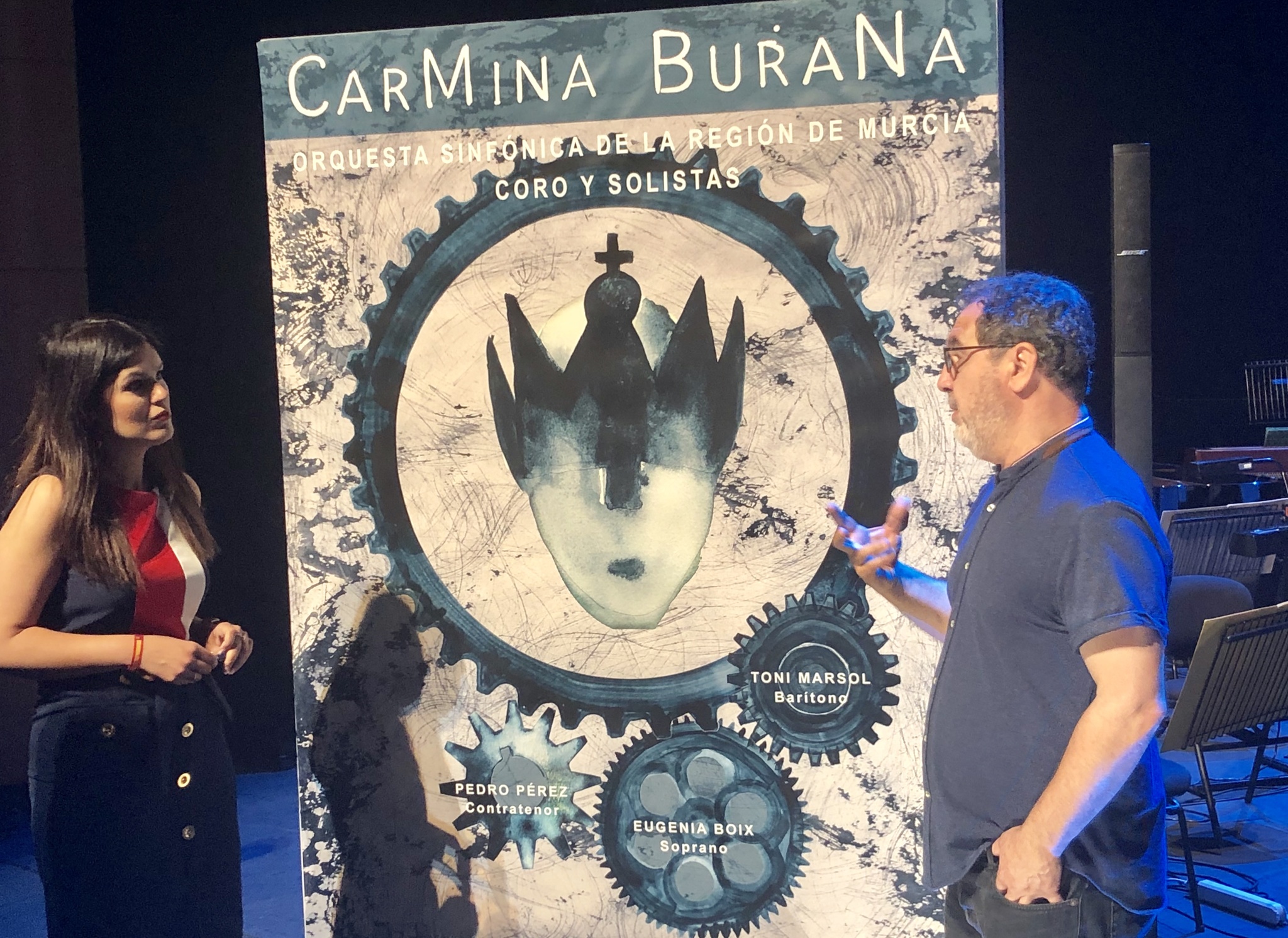 Presentación del 'Carmina Burana'  que interpretará la Orquesta Sinfónica de la Región de Murcia con escenografía de Ángel Haro (1)