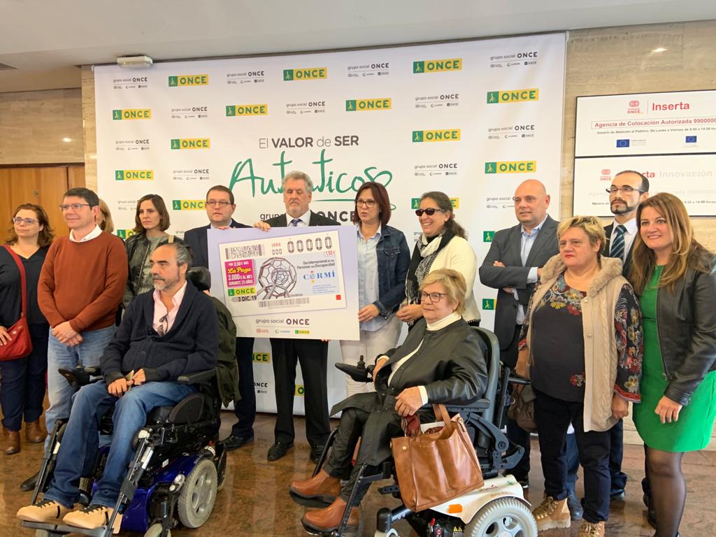 Presentación del cupón de la Organización Nacional de Ciegos de España dedicado al Día Internacional de las Personas con Discapacidad