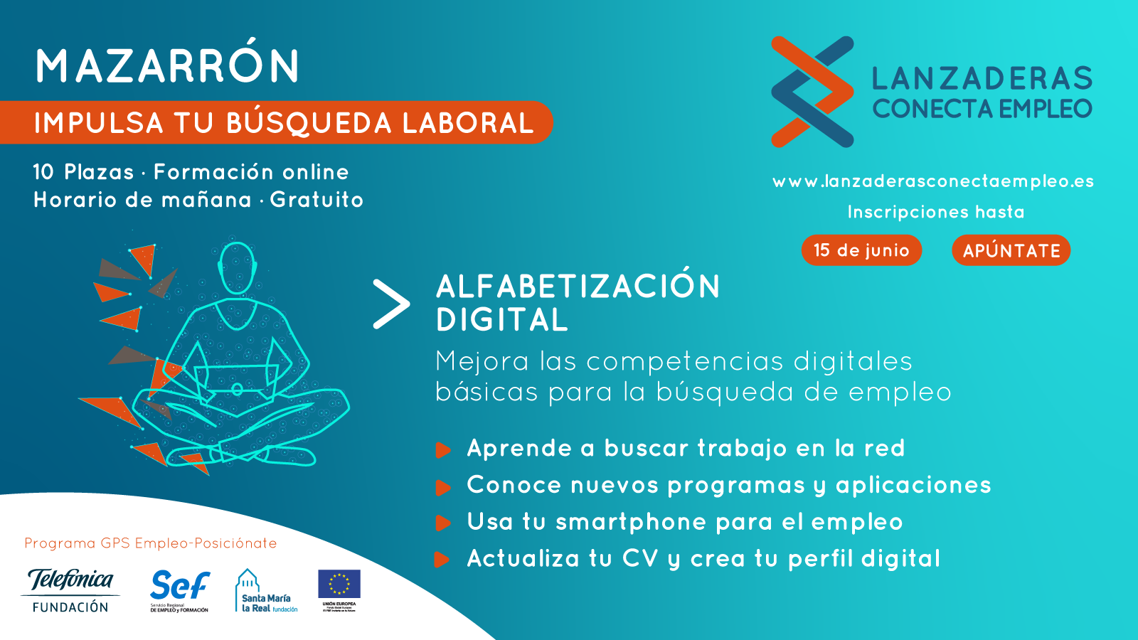 Programa de alfabetización digital para desempleados de Mazarrón