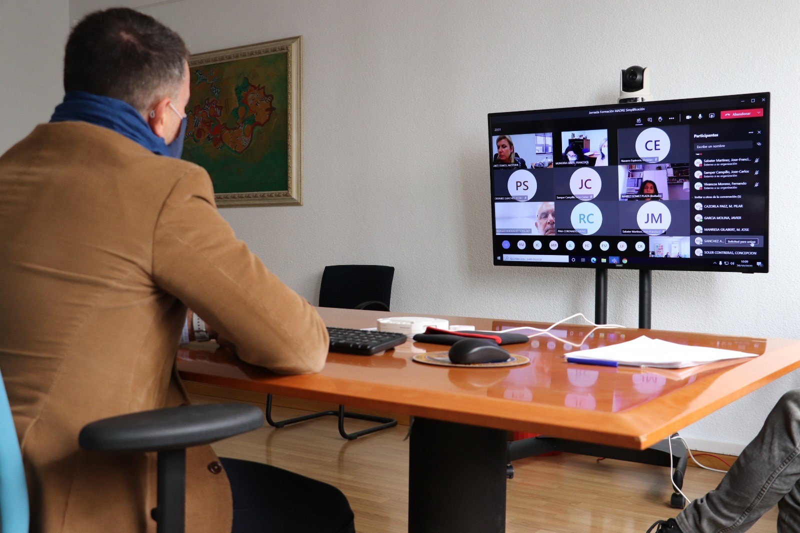 Videoconferencia revisión procesos administrativos