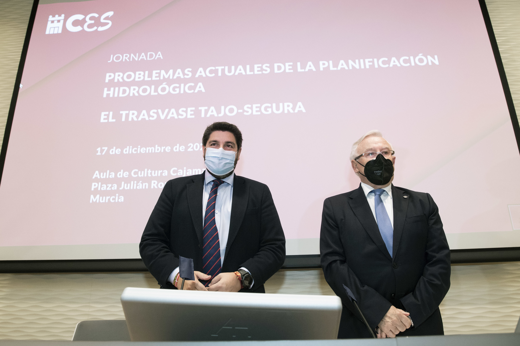 López Miras inaugura la jornada 'Problemas actuales de la planificación hidrológica: el trasvase Tajo-Segura', organizada por el Consejo Económico y Social
