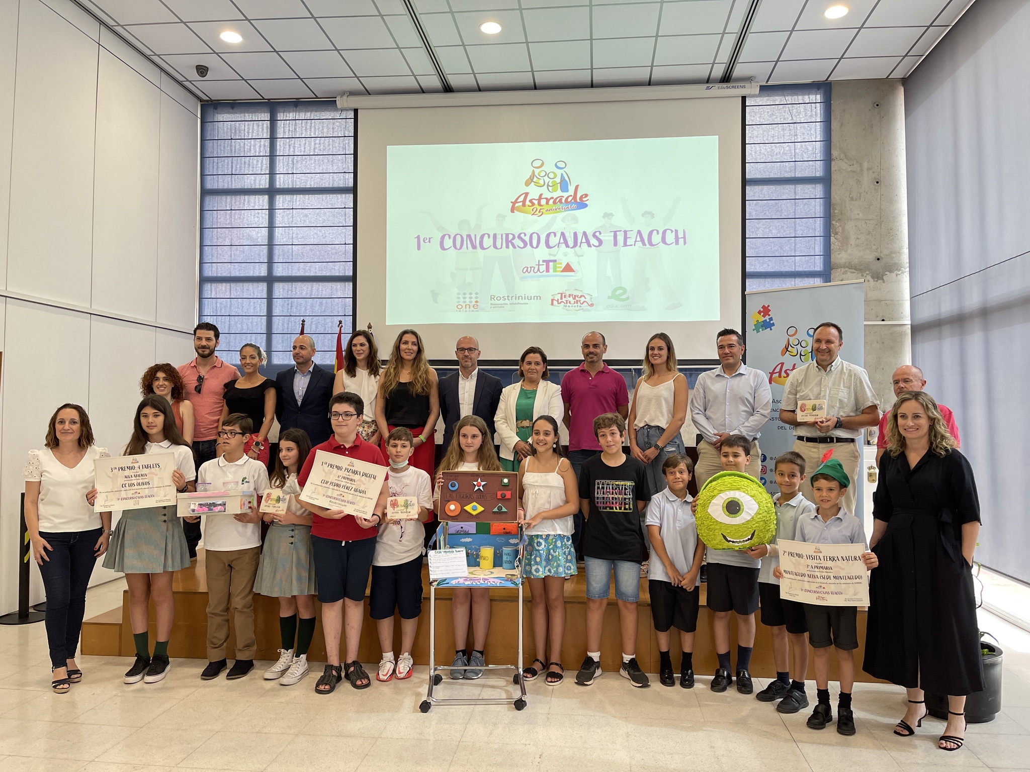 Imagen de la entrega de premios celebrada hoy en la Consejería de Educación