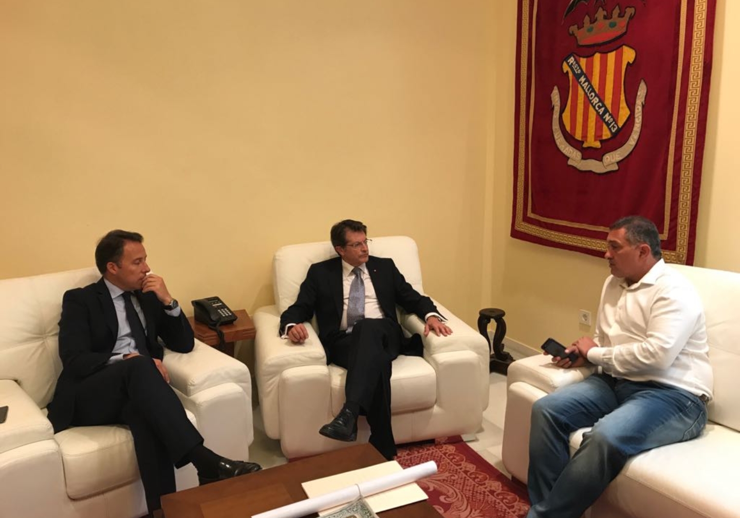 Reunión de trabajo entre el consejero de Agua y el alcalde de Lorca