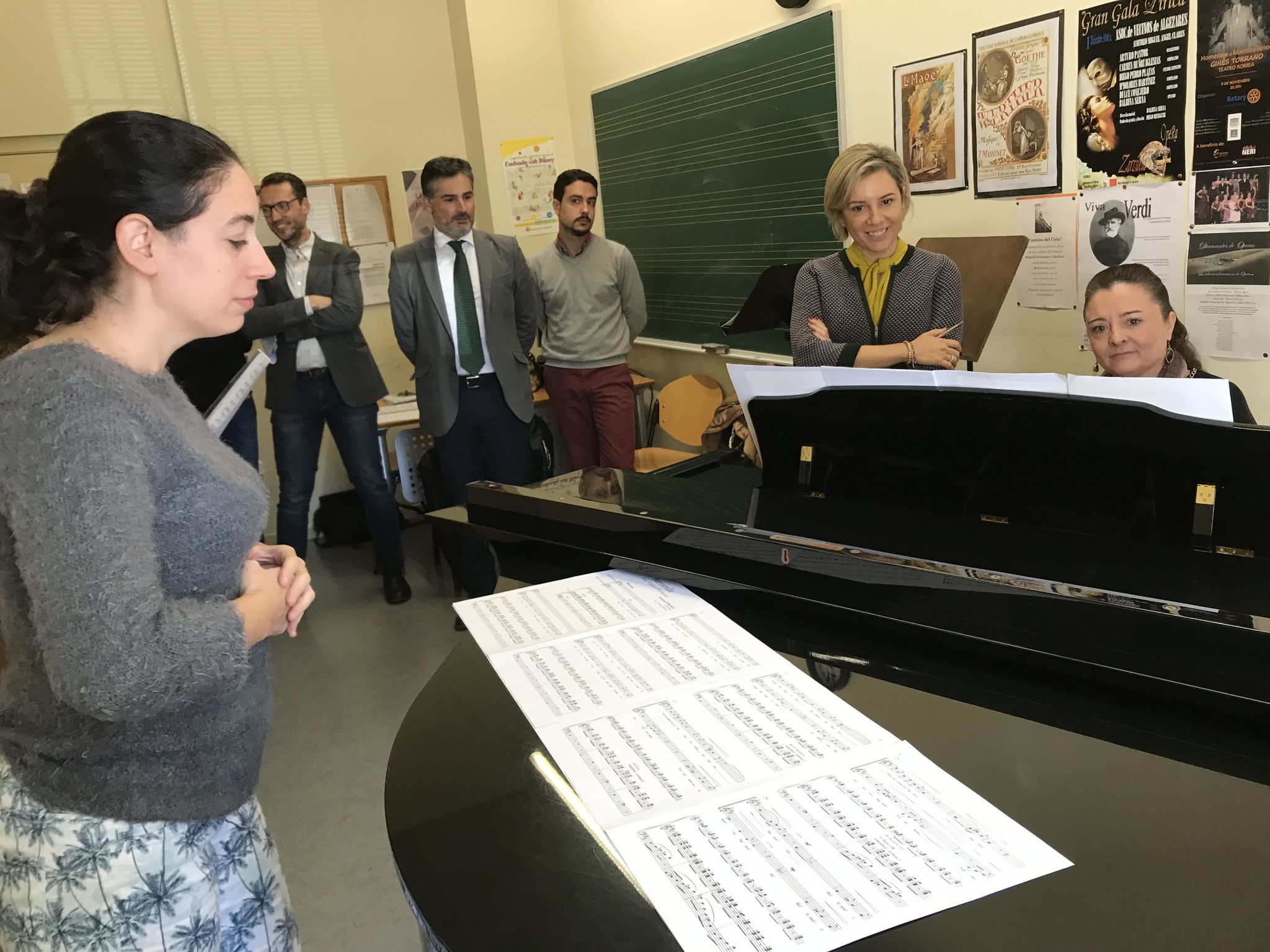 Martínez-Cachá visita el Conservatorio de Música de Murcia