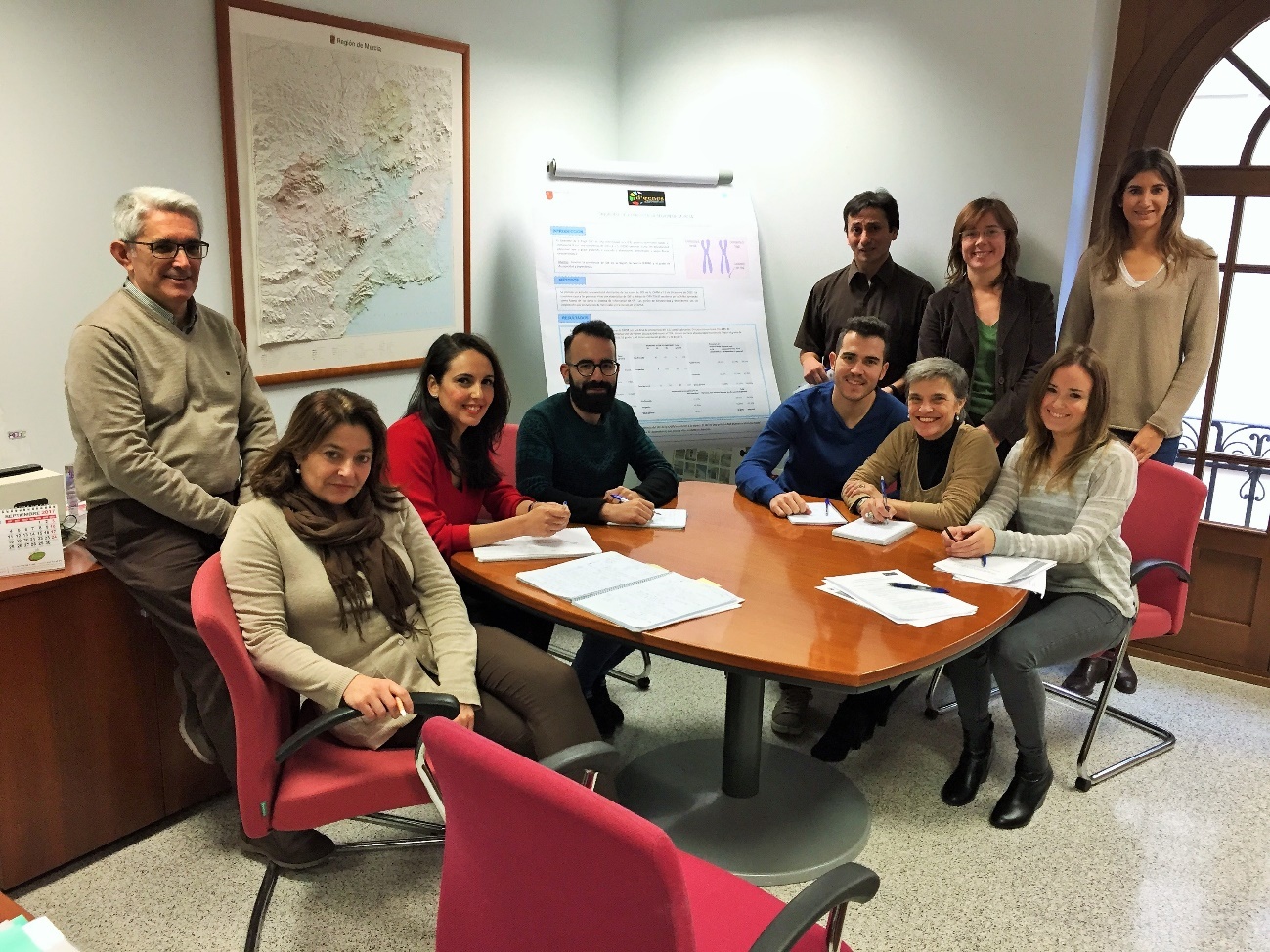 El equipo que integra el Sistema de Información de Enfermedades Raras de la Región de Murcia