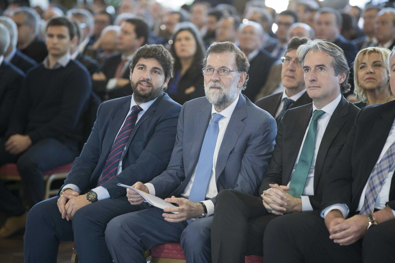 López Miras y Rajoy, en el foro 'Infraestructuras en la Región de Murcia'