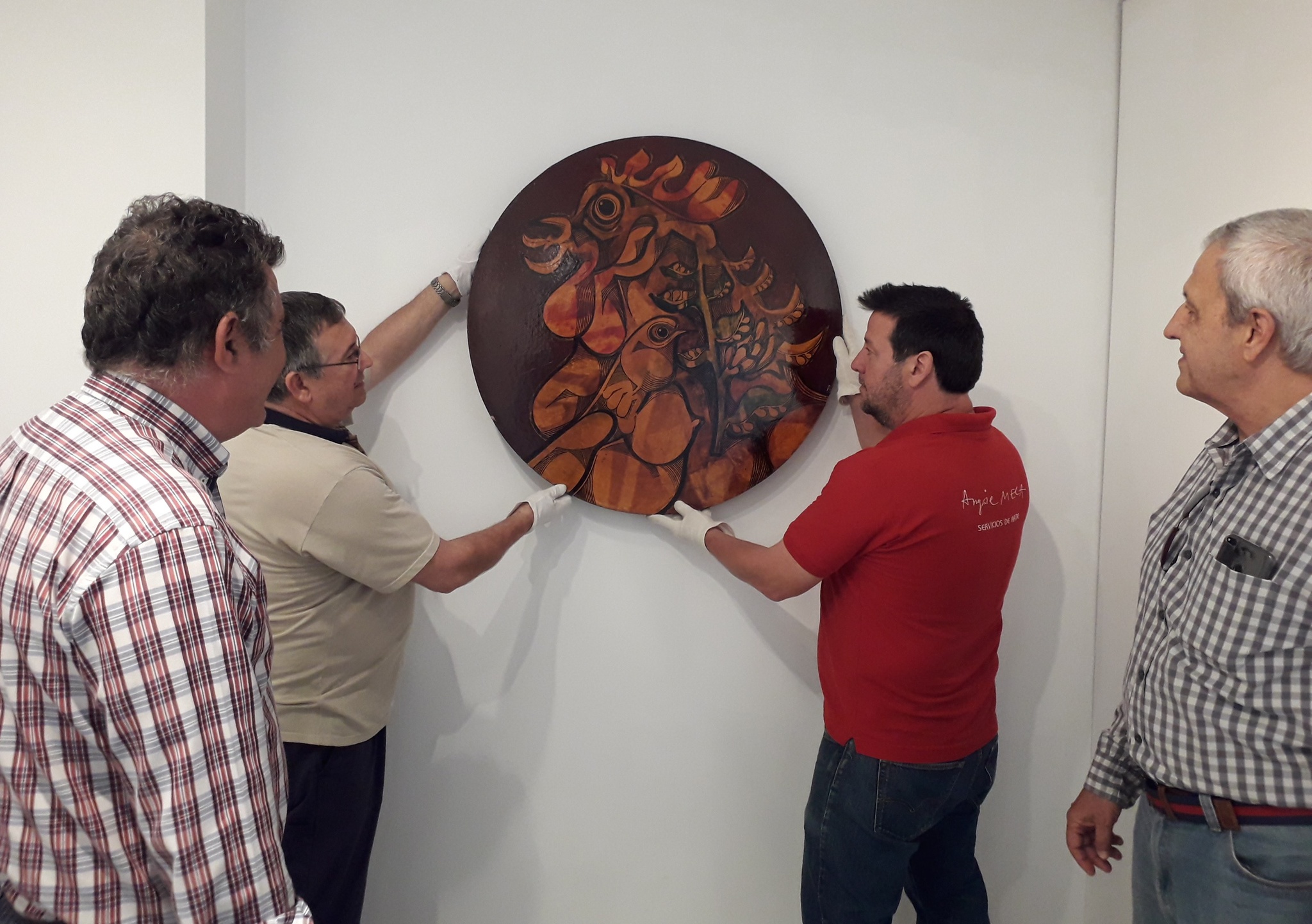 Una de las obras de Párraga que se exponen desde hoy en el Museo Regional de Arte Moderno de Cartagena.