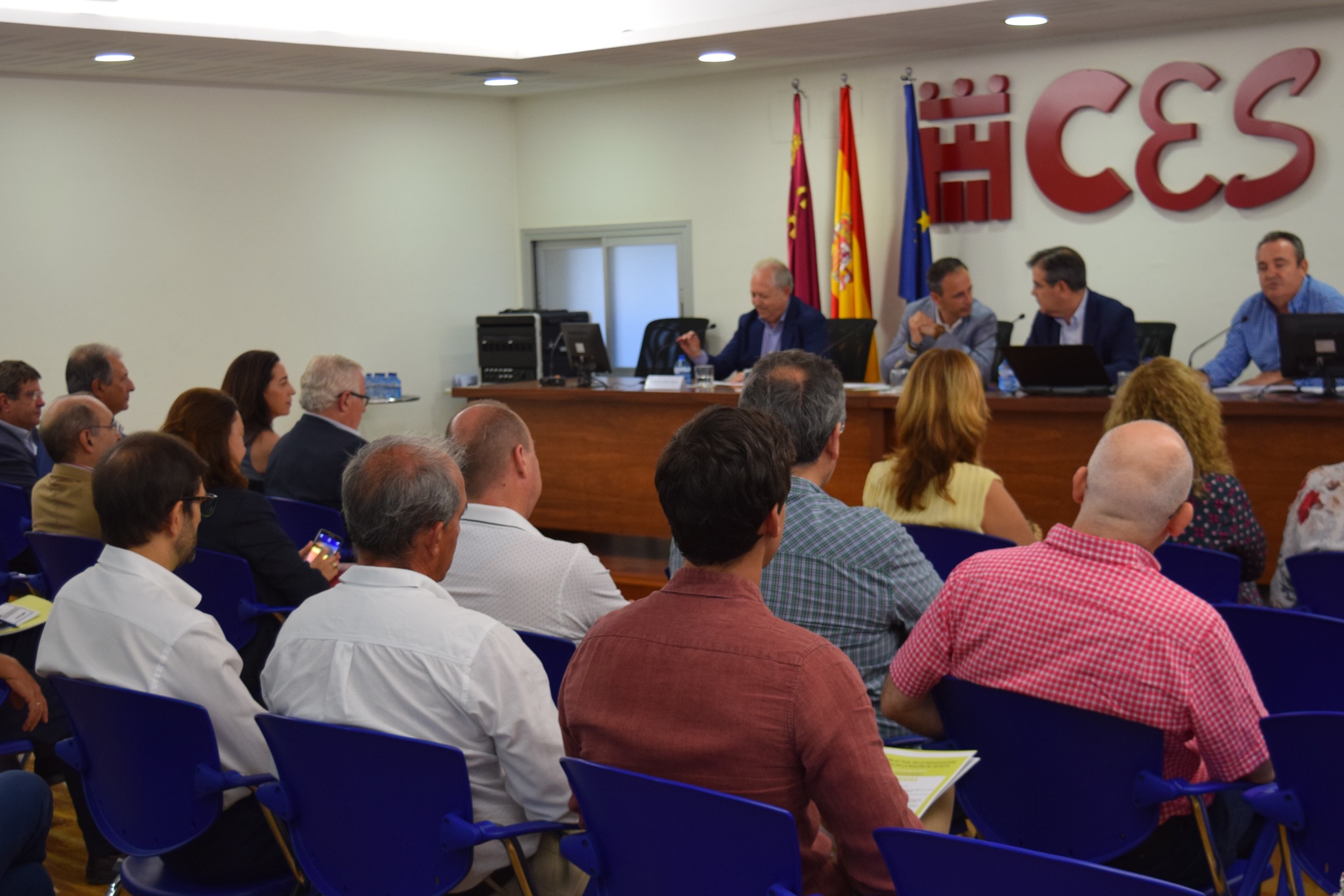 Imagen del inicio de la jornada 'Situación actual de la negociación colectiva en la Región de Murcia' (I)