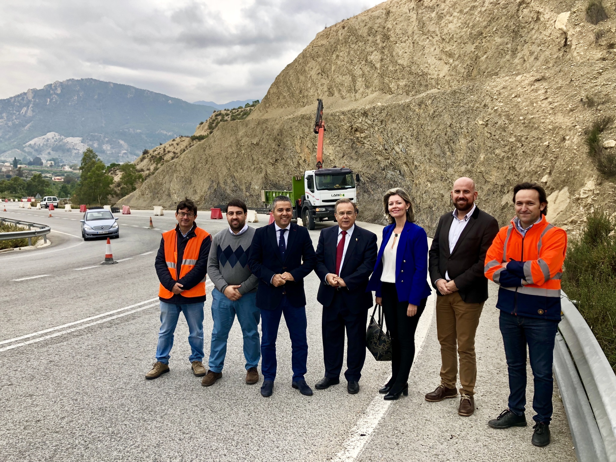 Inicio de las obras de mejora de la carretera de acceso a Blanca desde la autovía