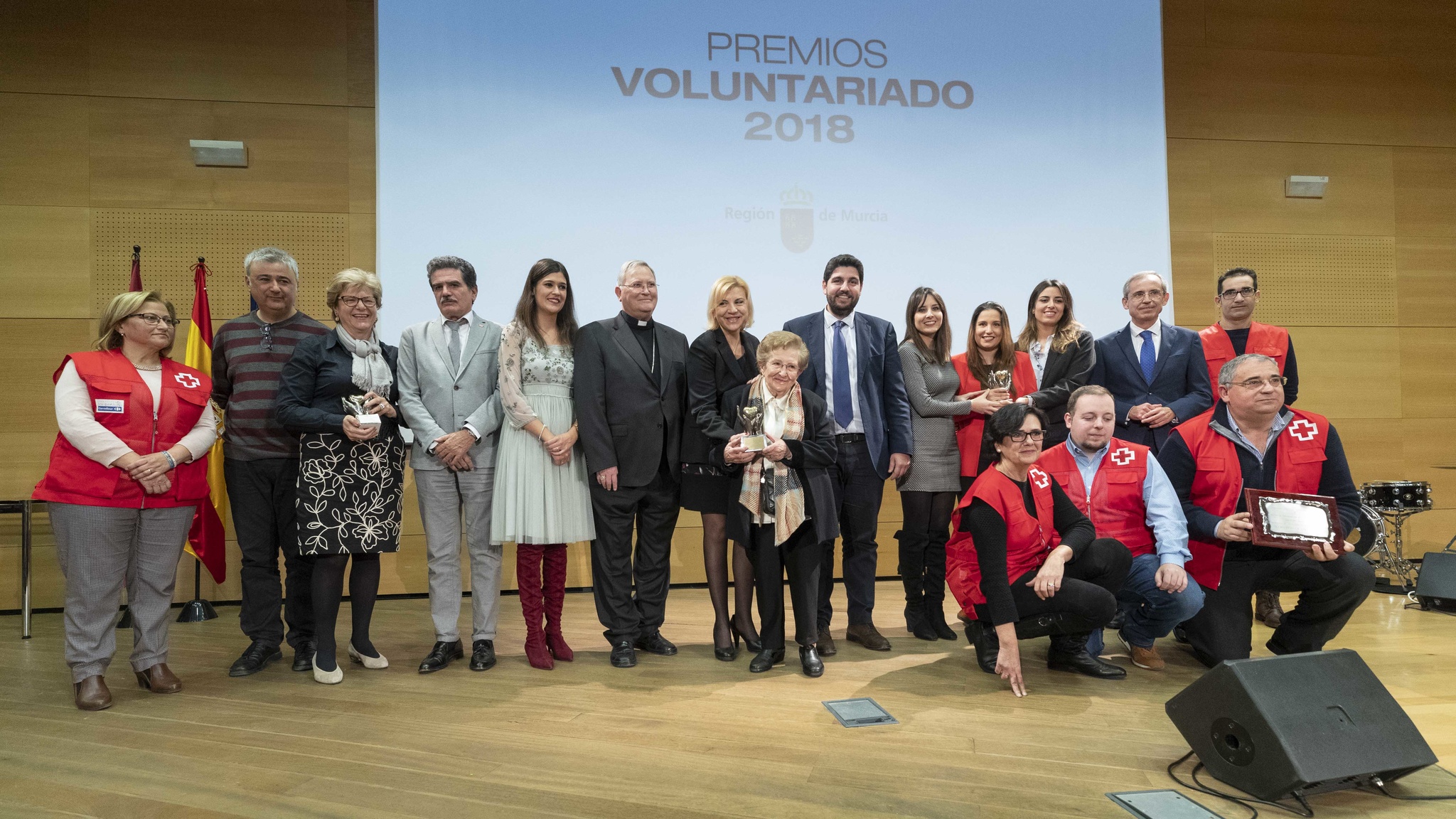 El presidente de la Comunidad, Fernando López Miras, clausuró el acto de entrega de Premios al Voluntariado de la Región de Murcia