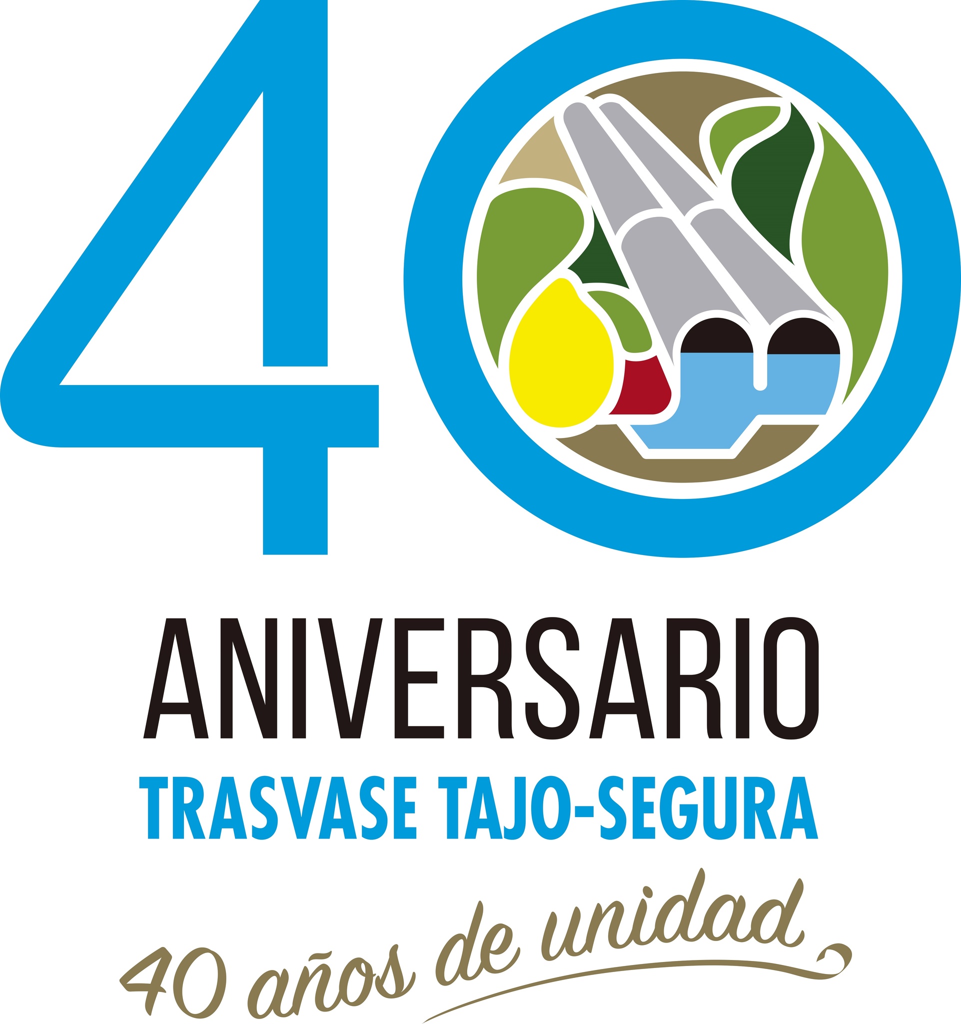 Logotipo 40 aniversario Tajo-Segura