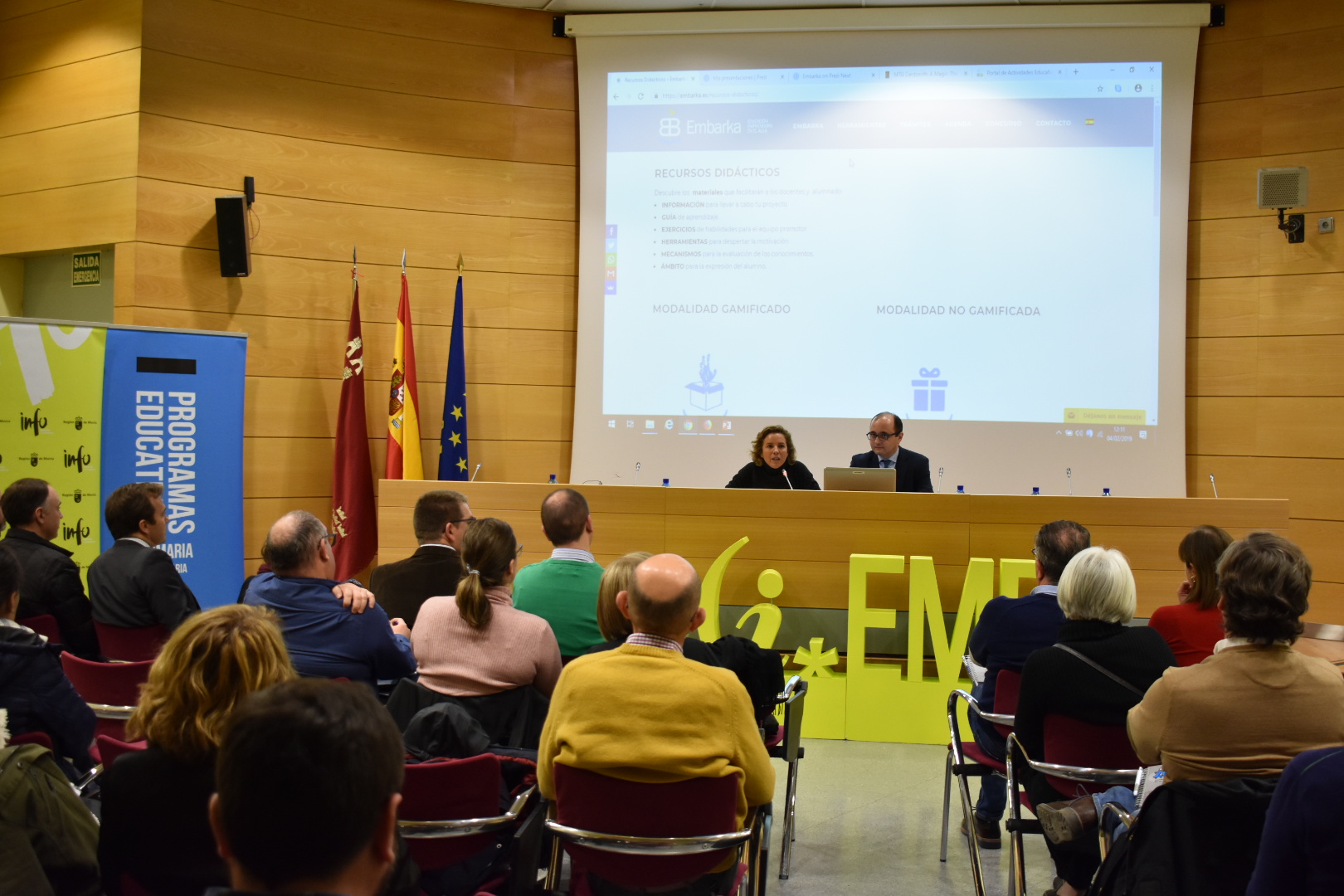 Martínez-Cachá clausura la jornada de presentación de las novedades del programa educativo 'Embarka'