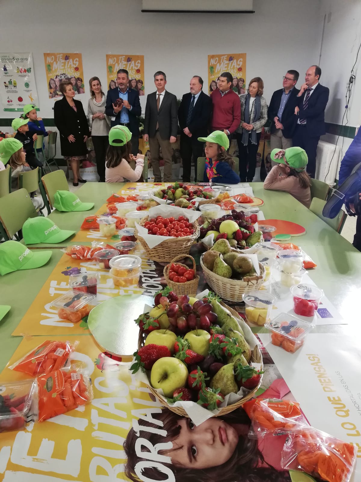 Del Amor visita el Centro de Educación Infantil y Primaria San Pablo, uno de los centros que participa en el Programa Escolar de Frutas y Verduras 2018/2019