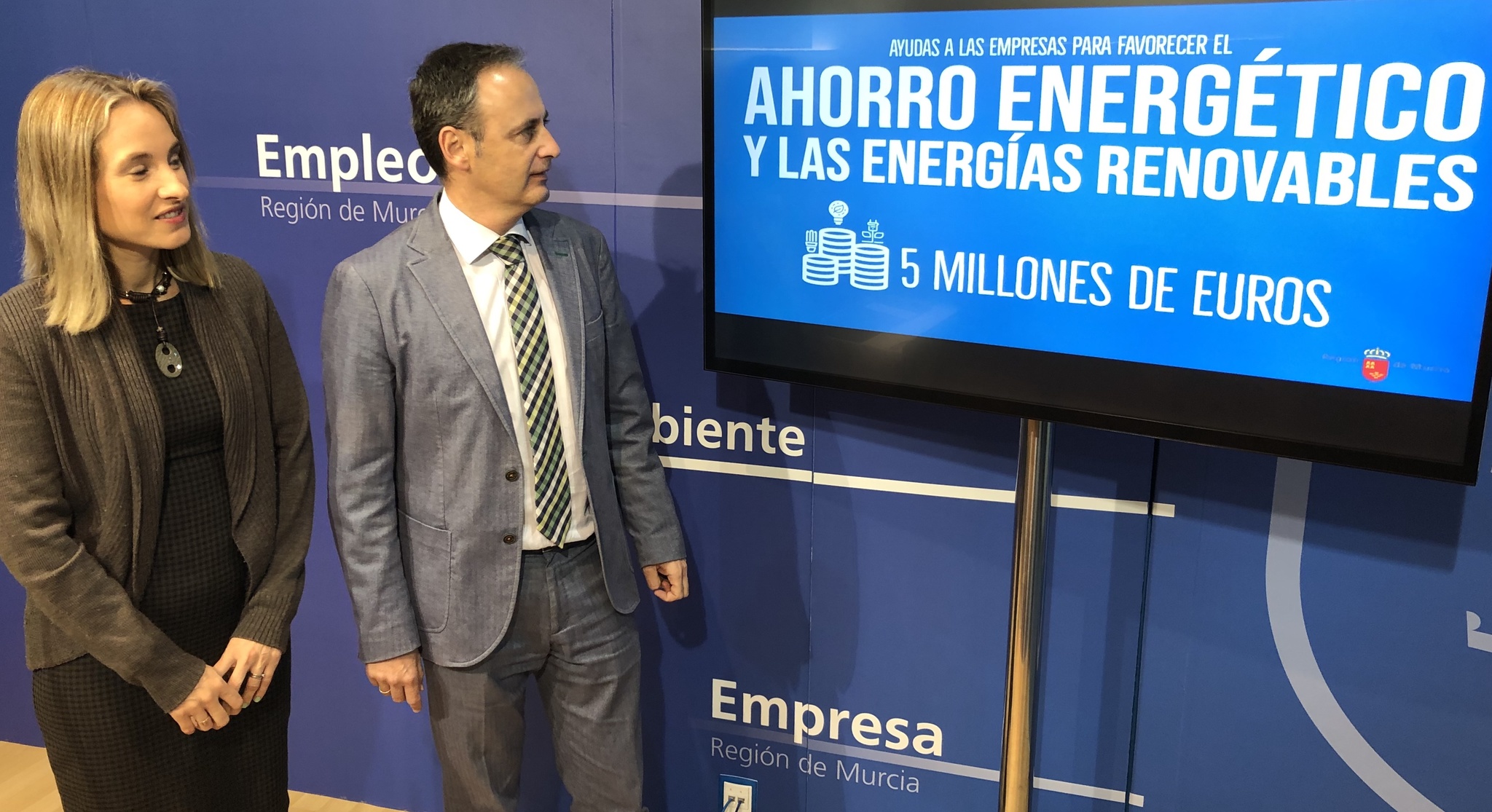 Imagen de la presentación de las ayudas a ahorro energético e implantar energías renovables en las empresas que publica hoy el Boletín Oficial de la Región de Murcia
