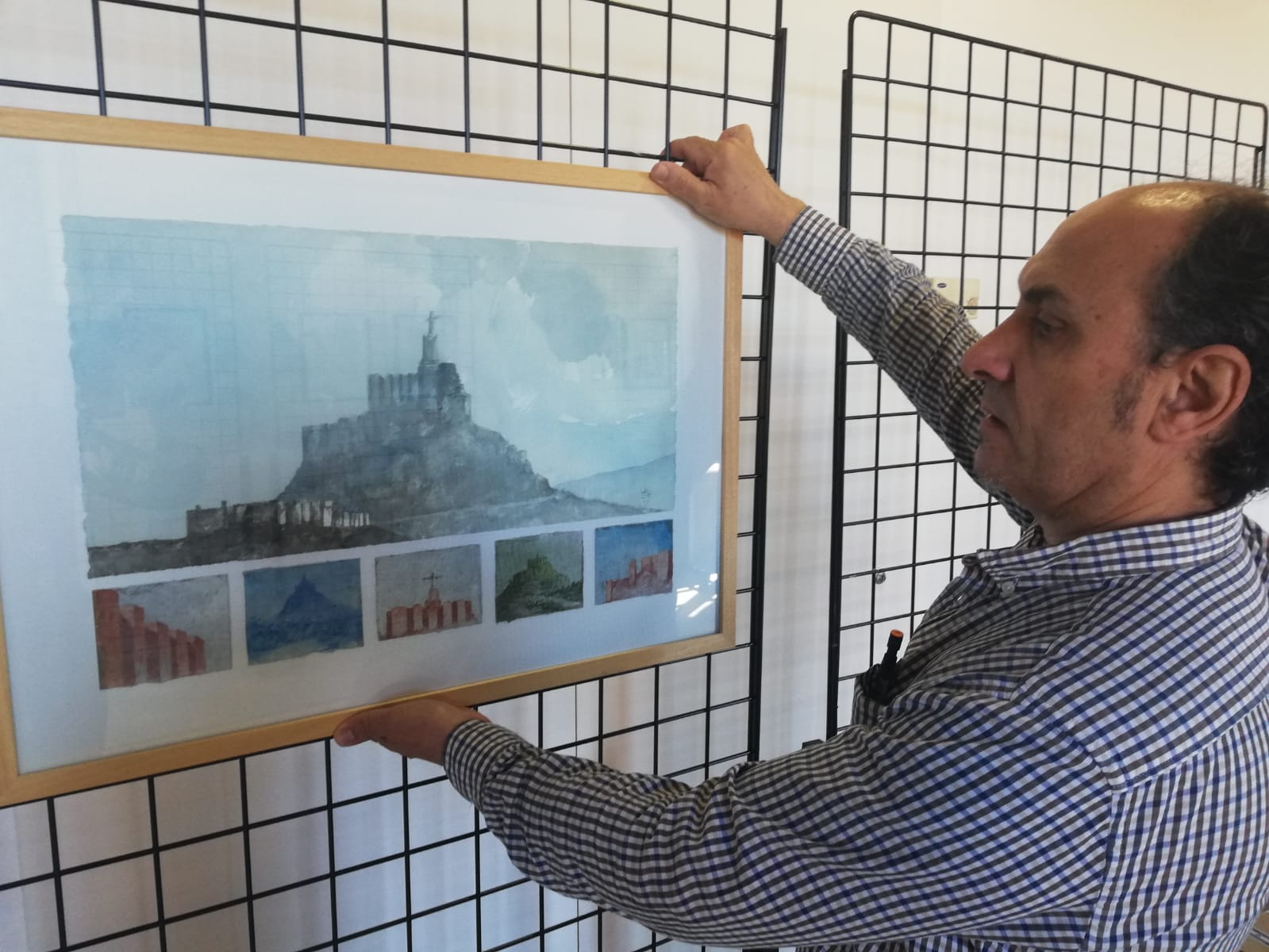 Imagen de la muestra "Castillo Región de Murcia" del artista José Ato, incluida en el Plan de Espacios Expositivos