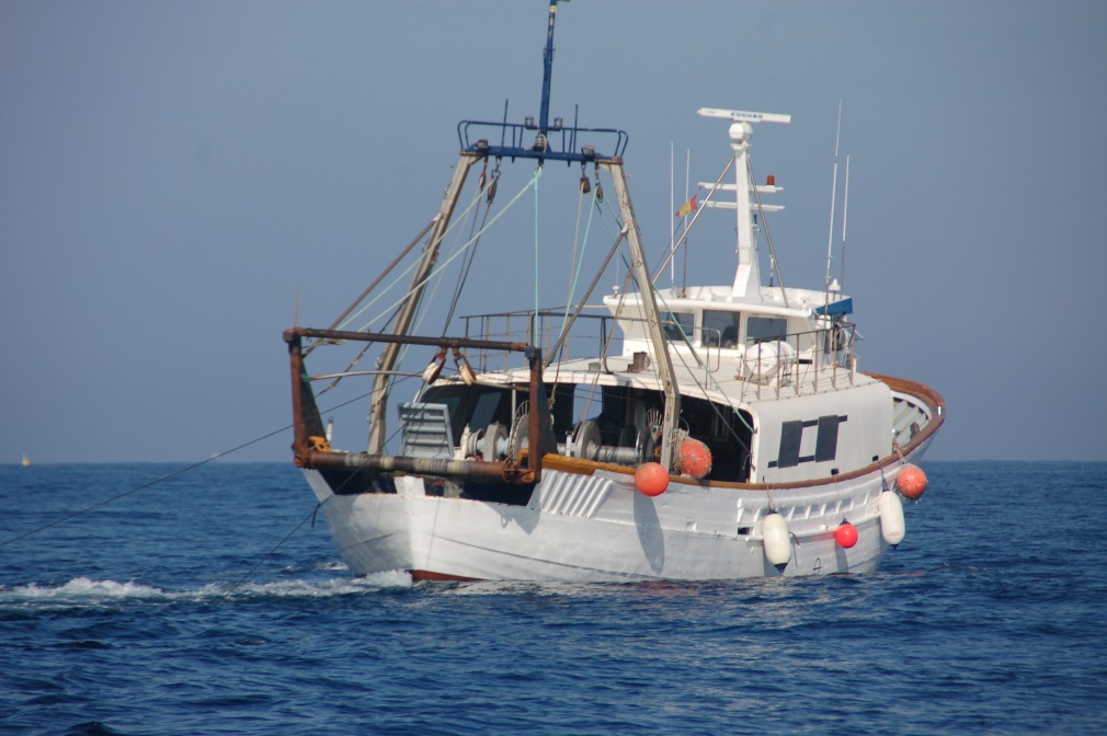 Embarcación dedicada a la pesca de arrastre
