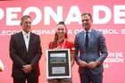 La jugadora murciana Silvia Lloris ha recibido un homenaje tras proclamarse campeona de Europa sub19