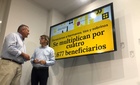 Imagen del consejero de Economía, Hacienda y Administración Digital, Luis Alberto Marín, y el director general de la Agencia Tributaria de la Región...