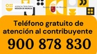 Imagen sobre el teléfono gratuito de atención al contribuyente de la Agencia Tributaria de la Región de Murcia