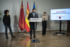 López Miras recibe en San Esteban a las cineastas murcianas candidatas a un Goya por el corto 'Sorda' (4)