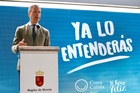 El consejero de Presidencia, Turismo, Cultura, Juventud, Deportes y Portavocía, Marcos Ortuño, interviene en la presentación de la nueva campaña ...