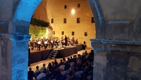Imagen de una de las actuaciones de la Orquesta Sinfónica de la Región de Murcia en el festival 'Sent-me'