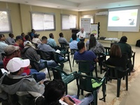 Una de las sesiones del taller, enmarcado en el proyecto 'Mejora de las capacidades técnicas para la inclusión de pequeños productores en cadena de valor en la Republica Dominicana"