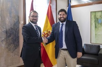 El presidente de la Comunidad, Fernando López Miras, se reúne con el alcalde de Lorca