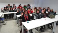 Integrantes de uno de los cursos de formación en lengua de signos impartidos por la EFIAP (Escuela de Formación e Innovación de la Administración Pública)