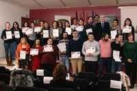 Participantes en uno de los cursos del programa 'Región de Murcia Habla Idiomas'