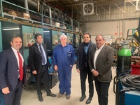 El director del Servicio Regional de Empleo y Formación visita las instalaciones de Federación Regional de Empresarios del Metal de Murcia (FREMM)