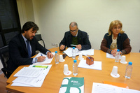 El consejero Miguel Motas mantuvo una reunión con representantes de Astrapace (Asociación para el Tratamiento de Personas con Parálisis Cerebral y Patologías Afines de Murcia)