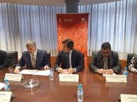 Firma del protocolo de colaboración entre el Servicio Regional de Empleo y Formación y la Fundación Organización Nacional de Ciegos de España
