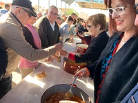 La vicepresidenta participa en la fiesta de las pelotas galileas de la localidad cartagenera de Pozo Estrecho