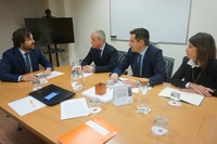 Reunión del consejero Miguel Motas con representantes de la Asociación de Directivos de la Región de Murcia (ADIMUR)