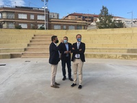 Javier Celdrán visita las obras de rehabilitación del entorno del Museo de la Huerta de Alcantarilla (2)