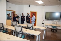 El consejero de Empleo, Investigación y Universidades visitó las instalaciones de Escuela de Negocios de Murcia (ENAE) 2