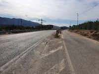 Imagen de la carretera regional RM-414, que conecta las localidades de Santomera y Abanilla