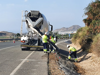 Obras en la autovía RM-11 que conecta Lorca con Águilas