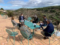 El director del Instituto de Turismo Región de Murcia, Itrem se reúne con responsables del parque natural de Sierra Espuña
