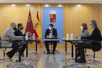 Fernando López Miras se ha reunido con el presidente de Feder, Juan Carrión, con motivo del Día Mundial de las enfermedades raras