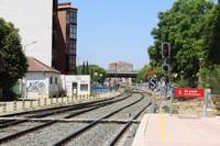 Imagen de la Estación del Carmen en la parte que aún no se han iniciado las obras de soterramiento en dirección a Lorca