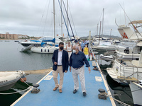 El consejero de Fomento e Infraestructuras, José Ramón Díez de Revenga, visita el puerto deportivo de La Isleta tras la presentación de la licitación...