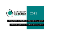 Consulta pública. Evaluación de políticas públicas en la Comunidad Autónoma