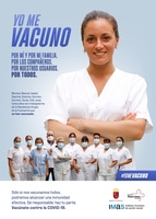 Campaña 'Yo me vacuno. Por mí y mi familia, por los compañeros, por nuestros usuarios y por todos'