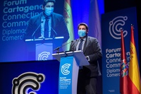 El presidente de la Comunidad, Fernando López Miras, inaugura 'Forum Cartagena: Conectando oportunidades en un mundo digital'