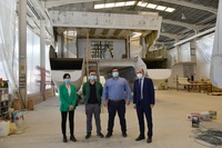 El director del Instituto de Fomento visitó el astillero M1 Abrams Power, ubicado en Águilas