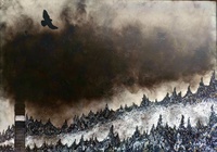 Cuadro de la muestra 'Antropoceno' del artista Joaquín Lucas